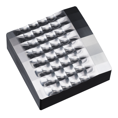 Curved surface feature part